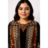 Avenue Boho Border Print Jersey Sheath Dress – Plus Size 26/28 - Style Plus Consignment Boutique