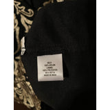 Prelude Black & Gold Metallic Embroidered Top with Bell Sleeves – Size Large