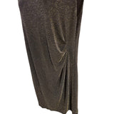 MSK Woman Black & Gold Glitter Stretch Cocktail Dress 24W