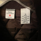 Salon Z Real Clothes Quilted Corduroy Vest Brown Size 16