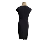 Jones New York Navy Draped Sequin Sheath Dress | Women’s 14 Misses
