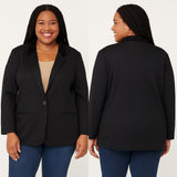Sag Harbor 100% Wool Blazer – Size 18 – Classic Black, Fully Lined