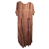Plus Size Tie Dye Maxi Dress 2XL Boho Cocoon Pocket Dress Lounge Chic