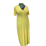 Zenana Plus-Size Maxi Dress – Sunshine Yellow (1X) - Style Plus Consignment Boutique