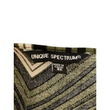 Unique Spectrum 3X High-Low Chevron Blouse with Faux Zipper Pocket