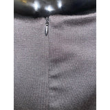 Connected Woman Chevron Panel Black & Tan Career Dress 24W