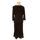 S. L. Fashion Size 18W Black Evening Skirt Set