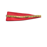Red Faux Leather Obi Belt – Adjustable Wrap Style, 4-Inch Wide Statement Accessory