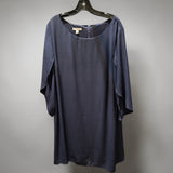 Dressbarn Navy Chiffon Tulip Sleeve Cocktail Dress Size 18