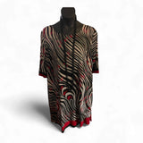 Madison Leigh 24W Bold Zebra Print Dress – Chic Fall Style