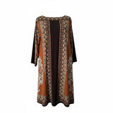 Avenue Boho Border Print Jersey Sheath Dress – Plus Size 26/28 - Style Plus Consignment Boutique