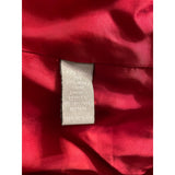 Ellen Tracy Red Quilted Wool-Silk Zip Jacket 20W