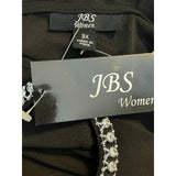JBS After 5 Black Rhinestone Cold-Shoulder Dress 3X