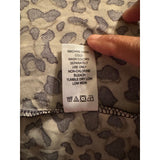 Ellos 1X (22–24) Leopard Print A-Line Knit Dress – Soft Stretch with ¾ Sleeves