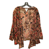 Ann Marshall 3X Travel Knit Jacket – Autumn Paisley Print, Plus Size 26-28