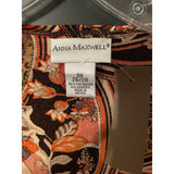 Ann Marshall 3X Travel Knit Jacket – Autumn Paisley Print, Plus Size 26-28