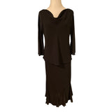 S. L. Fashion Size 18W Black Evening Skirt Set