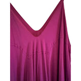 May + Maya XXL Magenta Draped Harem Jumpsuit Boho Resort Lagenlook Rayon