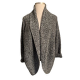 Talbots Black Ivory Cocoon Cardigan 3X – Cozy Knit Open Front