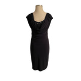Jones New York Navy Draped Sequin Sheath Dress | Women’s 14 Misses