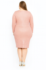 Fashionista Sparkle Wrap Dress – Junior Plus 3X