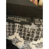 Notations Woman 3X Hi Low Hem Blouse - Excellent!