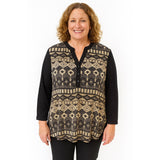 Notations Woman 3X Hi Low Hem Blouse - Excellent!