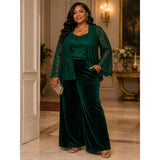 Emerald Green Lace Twin Set Size 18 | Jacket & Tank | Formal Evening