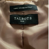 Talbots Italian Wool Blazer- Size 2x - Timeless Elegance Fully Lined