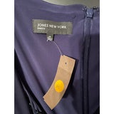 Jones New York Navy Draped Sequin Sheath Dress | Women’s 14 Misses