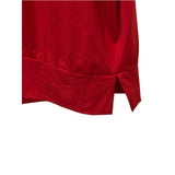 2XL Red Hooded Midi Dress Pockets Banded Hem Stretch