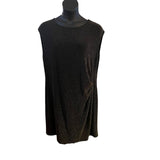 MSK Woman Black & Gold Glitter Stretch Cocktail Dress 24W