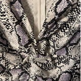 Symphony 2X Reptile Print Knot-Front Bodycon Dress - Style Plus Consignment Boutique