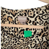 Chico’s Leopard Animal Print Long Sleeve Top Size 3 (14–16)