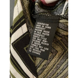 Unique Spectrum 3X High-Low Chevron Blouse with Faux Zipper Pocket