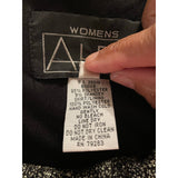 Alex Evenings Black & Bronze Embroidered Sequin Lace Overlay Dress 22W