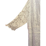 Plus Size White Lace Bridal Midi Dress 1X Romantic Wedding Guest