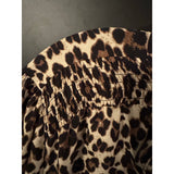 By Design Leopard Print Bow Tie Blouse 3X – Ruched Sleeves, Chic Pullover Style
