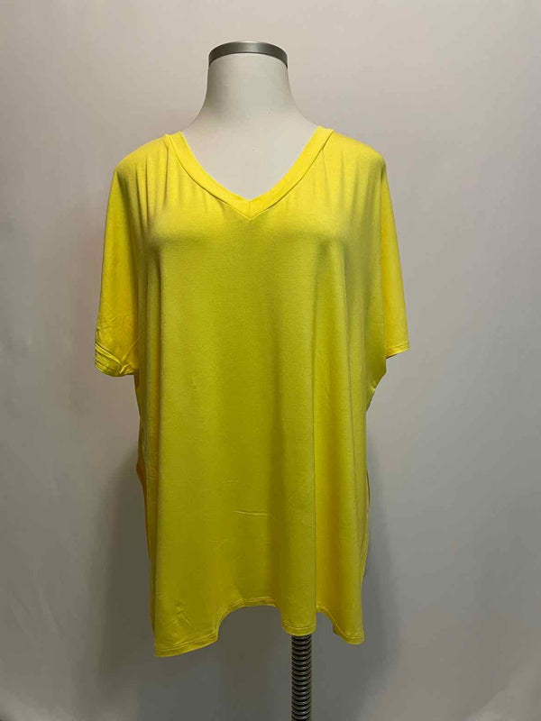 Size 1X Zenana Yellow Casual Top - Style Plus Consignment Boutique