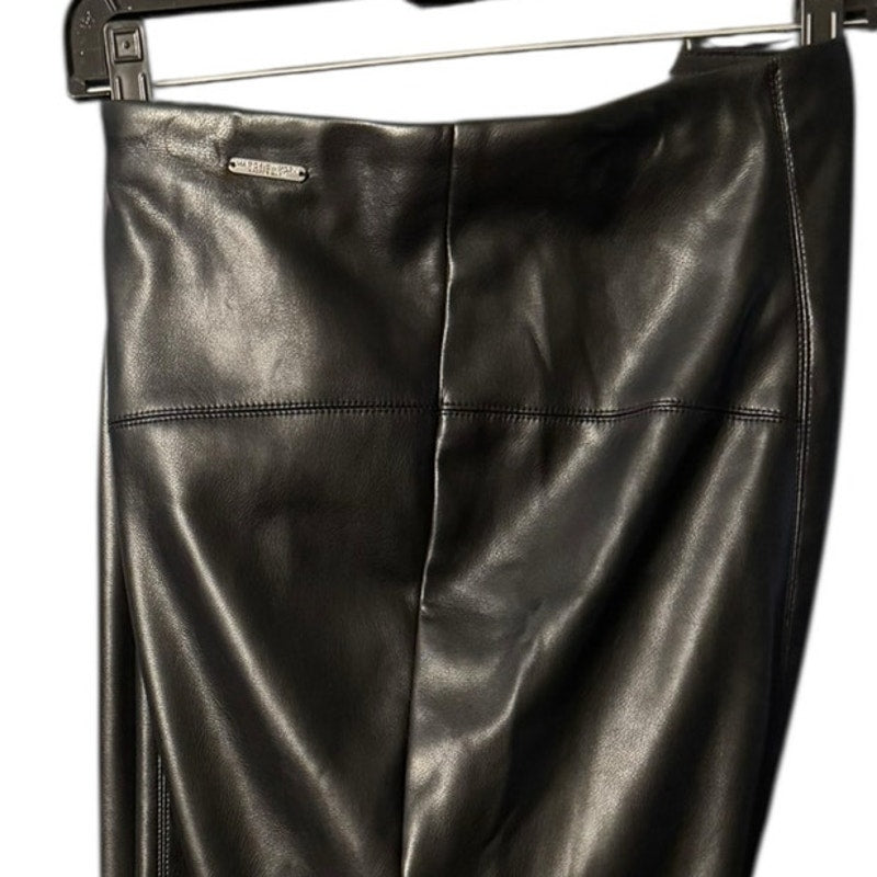 Marc New York Faux Leather Pull-On Pants 3X Black