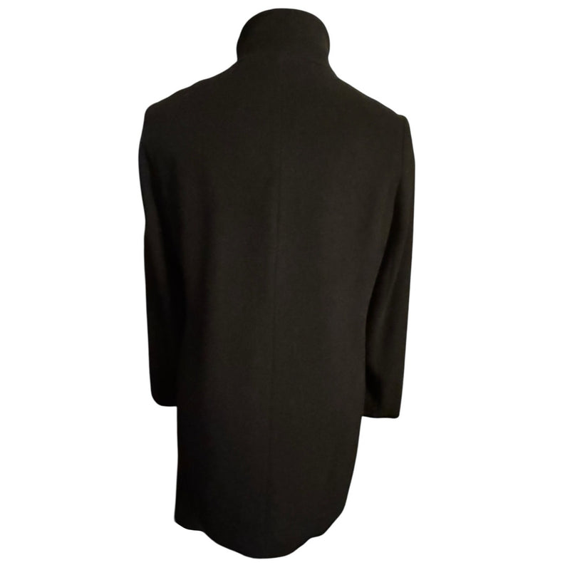 Lauren Ralph Lauren Black Buckle-Tab Coat | Size 14 | Fully Lined