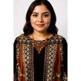 Avenue Boho Border Print Jersey Sheath Dress – Plus Size 26/28