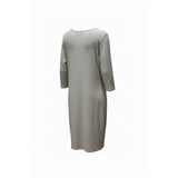 3X Gray Rib Knit Midi Dress Side Slits 24W 26W