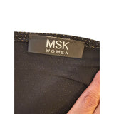 MSK Woman Black & Gold Glitter Stretch Cocktail Dress 24W
