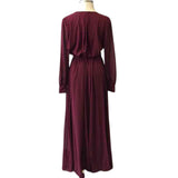 Ricarica Size 1X Merlot Evening Long Dress