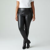 Marc New York Faux Leather Pull-On Pants 3X Black