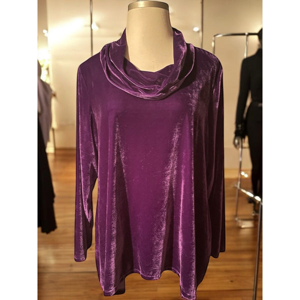 Velvet Dream: Radiant Purple Tunic Top - Size 3x by Coldwater Creek