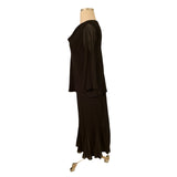 S. L. Fashion Size 18W Black Evening Skirt Set