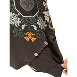 Shein Curve 4X Black Boho Floral Print Top | Plus Size | Stretchy Comfort