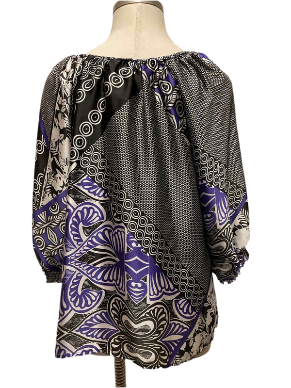 Size 20W investments Black Print Casual Top